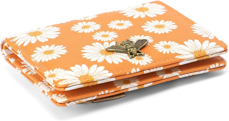 Altally Small Women Wallet RFID Blocking Bifold Pocket Wallet Slim Compact Ladies Purse Mini Wallets For Women (Flower) - Image 4